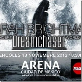 Concierto Sarah Brigtman en Arena Ciudad de Mexico