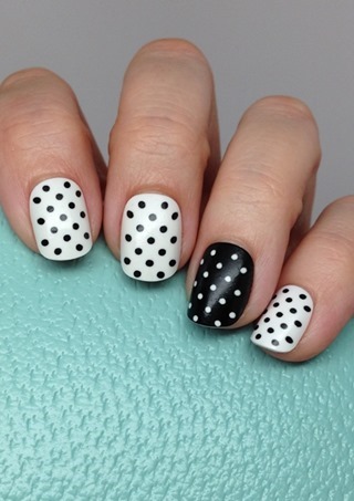 polish insomniac: Static Nails in Get Spotted (They glow in the dark!)