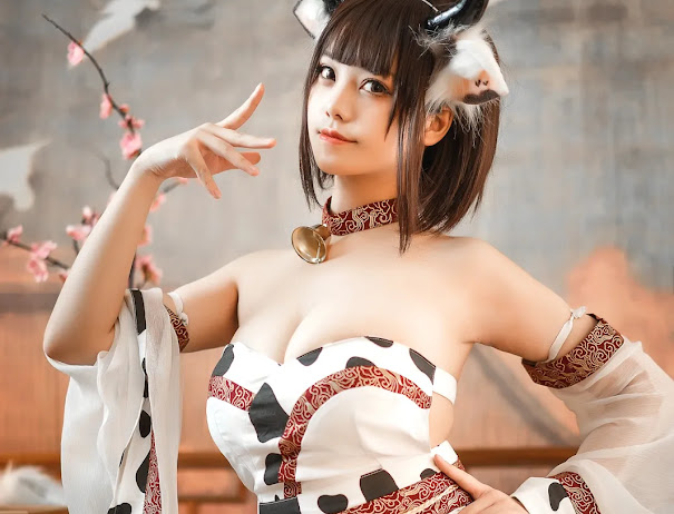 Coser@蜜汁猫裘 Vol.086 奶牛