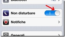 Modalità Non disturbare in iOS 6