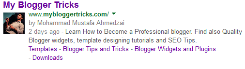 rich snippets for author