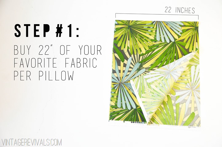 How To Sew A Simple Envelope Pillow Tutorial vintagerevivals