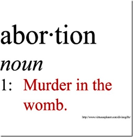 Abortion is Murder definition
