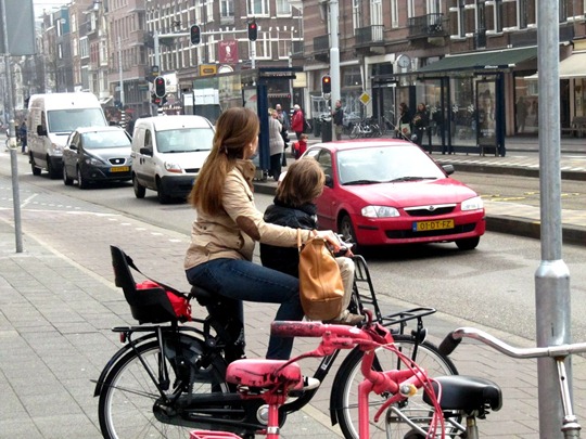 Amsterdam school pick-ups by bike