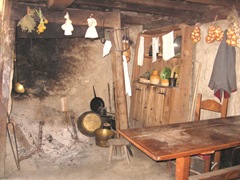 Plimoth Plant pilgrim kitchen fireplace