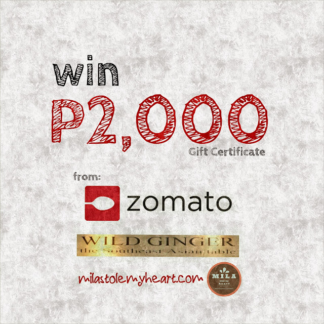 Zomato Wild Ginger Giveaway 