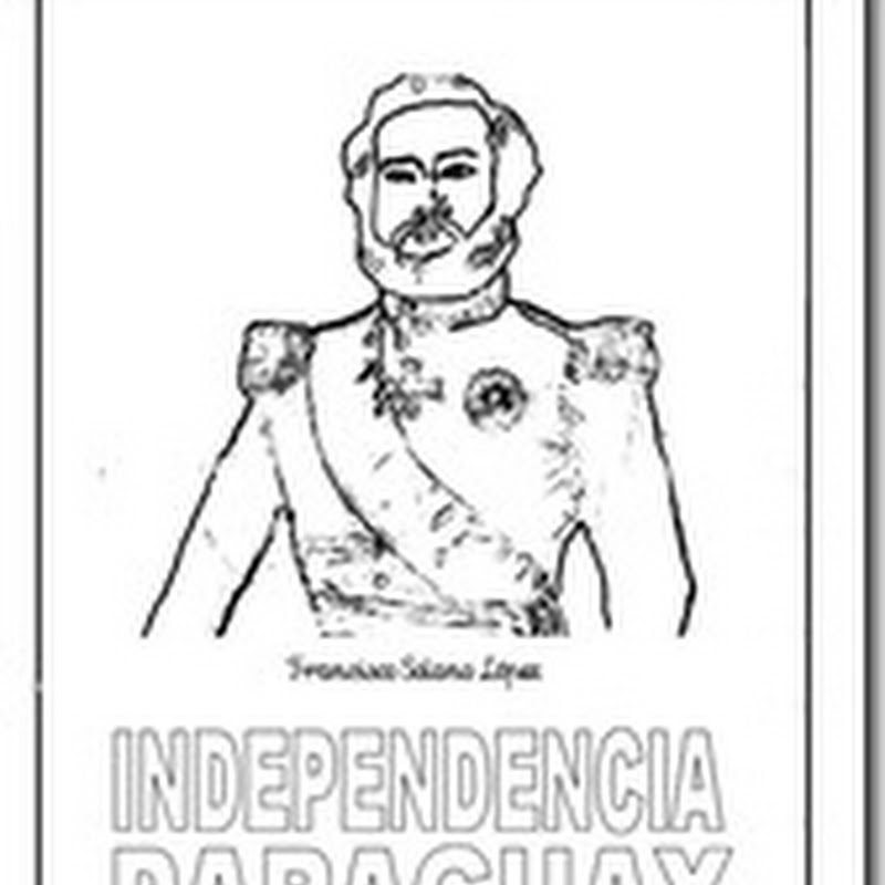 dibujos colorear Independencia de Paraguay
