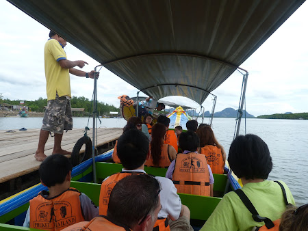 Imagini Thailanda: long tail boat Phang Nga