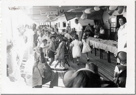 Musical Chairs on the S.S. Brazil July 1952