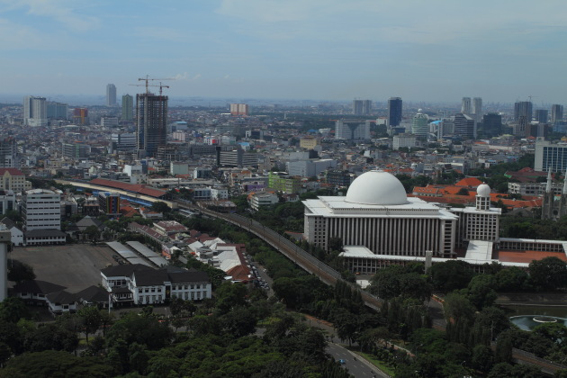 Packed metropolis of Jakarta, Indonesia