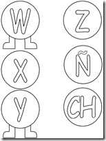 alfabeto gusanito (v) 1