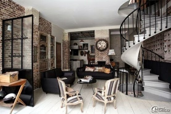 [Contemporary-living-room-design-with-interesting-spiral-stairs-with-baluster-and-white-ceramic-floor-and-brick-wall-design-and-black-sofa-and-black-table%255B3%255D.jpg]