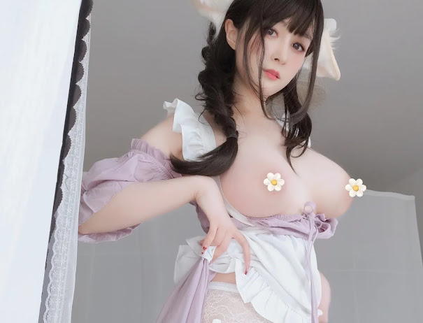 Coser@白银81 白丝兔耳女仆