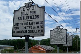 Bull Run Battlefields Marker C-31 grouped with others