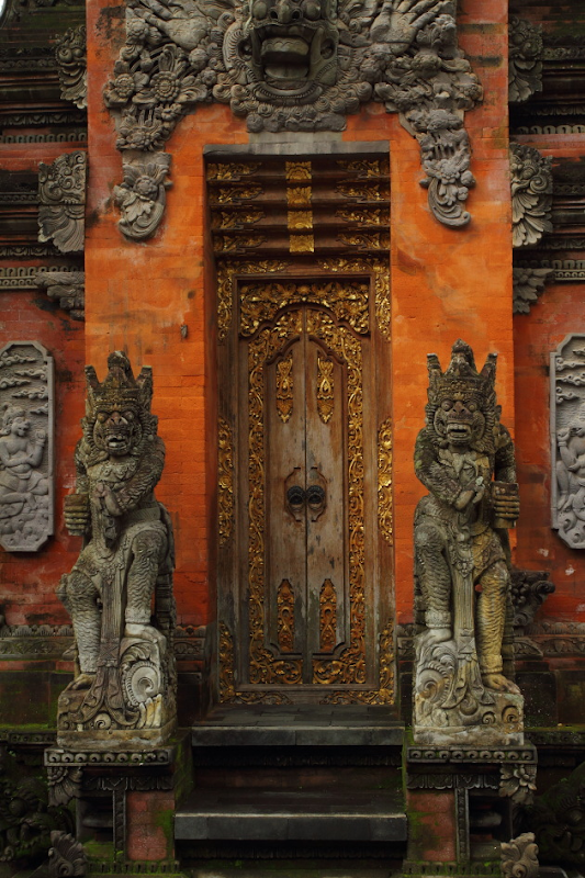 A door in Tirta Empul Temple, Bali, Indonesia