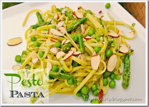 Pesto Pea and Asparagus Pasta