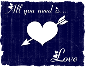 all you need is love red navy