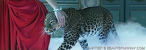 L'Odyssée de Cartier Panther Jewellery French luxury Shalom Harlow sensual spirit Cartier woman elegant passionate