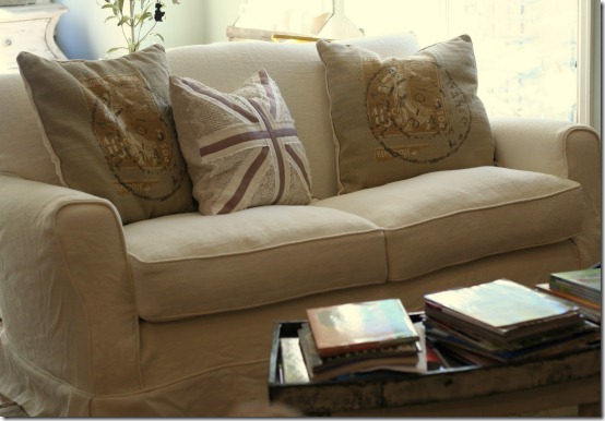 friday feature--slipcovered loveseat