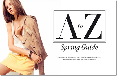 A to Z Spring Guide by Mangao