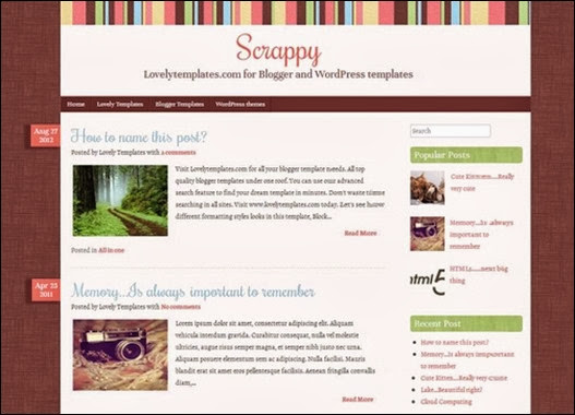 Scrappy Blogger Teması