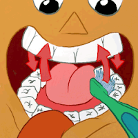 TEETH COLORING PAGES