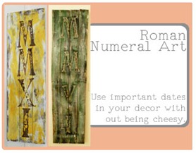 Roman Numeral Wall Art