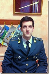Ten. Vittorio Di Bernardo Comandante della Tenenza Guardia di Finanza di Nicosia