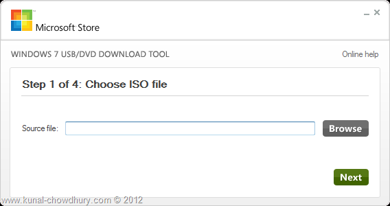 Create Bootable Windows 8 USB - Step 1 - Select Source File