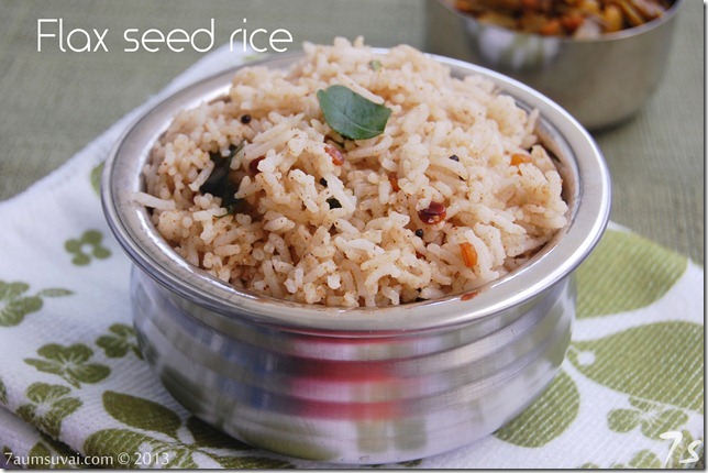 Flax seed rice