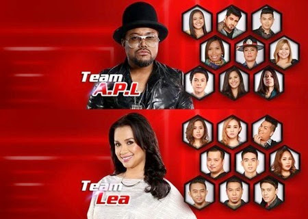 Team Apl and Team Lea - The Voice of the Philippines 2