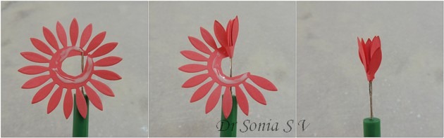 Paper flower tutorial 8