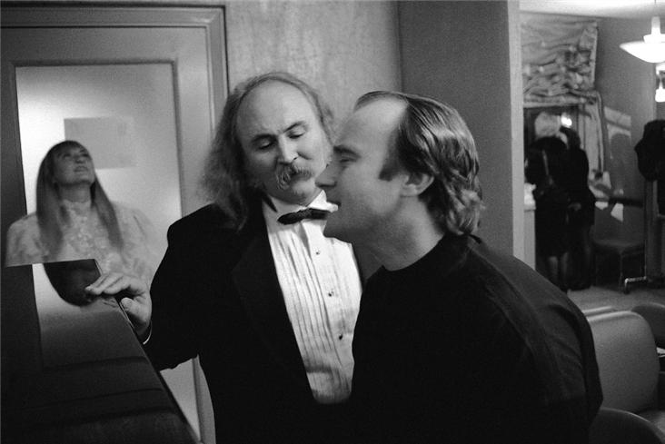 Graham Nash - David Crosby and Phil Collins, NYC 1989.jpg