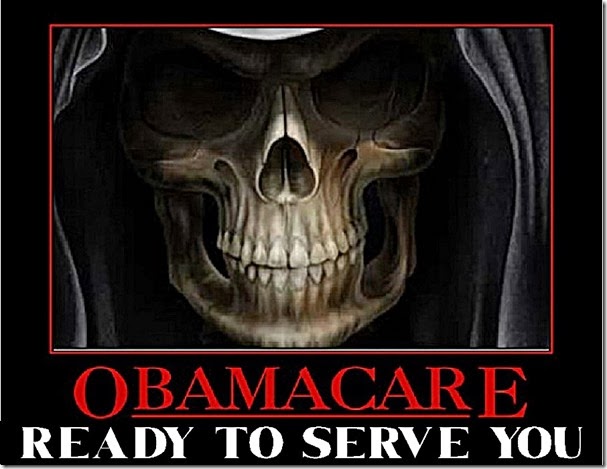 Obamacare Ready to Serve - Death Skull sm