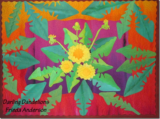 New Dandelion for upcoming Book Fun Fast Fusing with Frieda