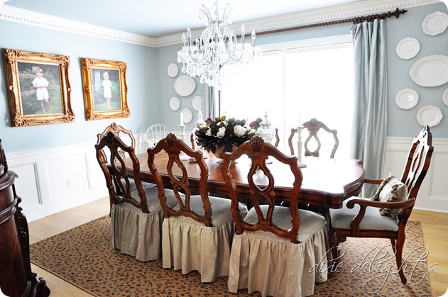 Leopard Rug in Dining Room