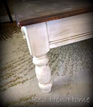 distressed coffee table