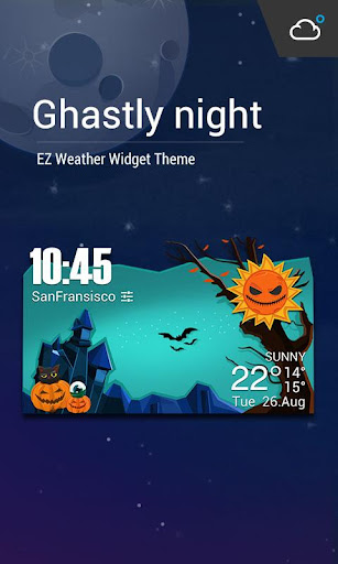 Halloween Pumpkin Ghost widget