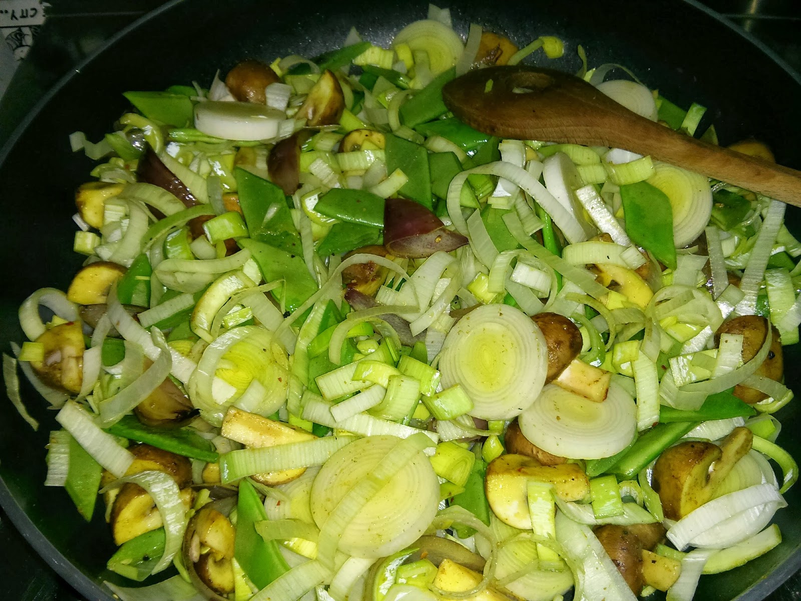 My daily vegan food: Grünkern-Gemüse-Pfanne