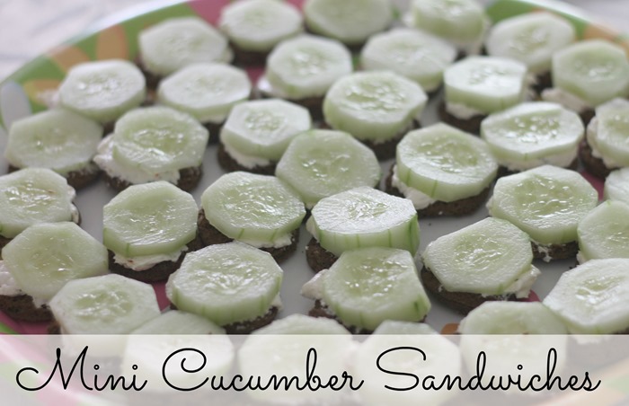 mini cucumber sandwiches