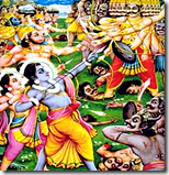 [Rama and army defeating Ravana]