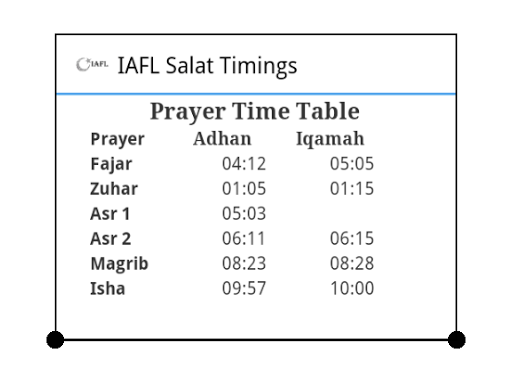 IAFL Salat App