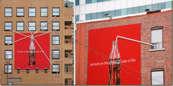 Publicités sur immeubles-coca-cola