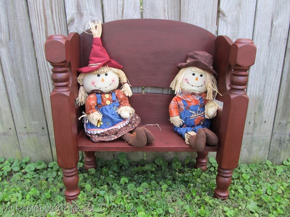 scarecrow dolls bench