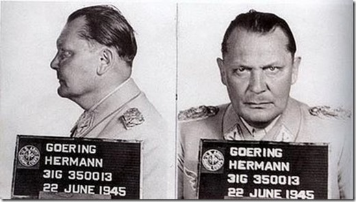 Hermann Goering, giudicato colpevole di crimini contro l'umanità al