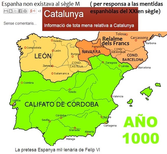 mapa de l'an Mila de la península iberica
