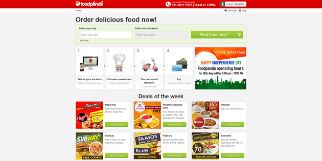 Foodpanda website