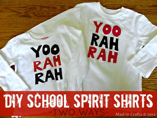 DIY  School Spirit Shirts