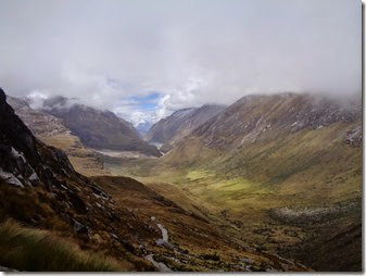 en montant vers le col