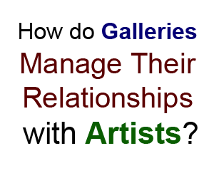 galleries manage relationships artists